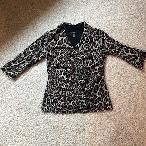 Alfani animal print women’s top